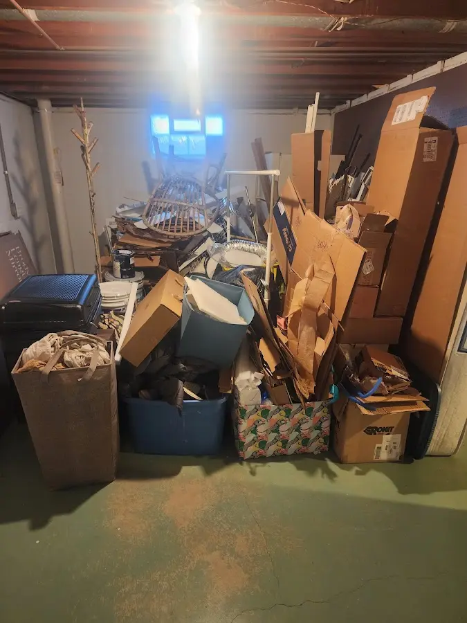 Roll-off dumpster container at job site for 20 Yard Dumpster Rental in Wright City